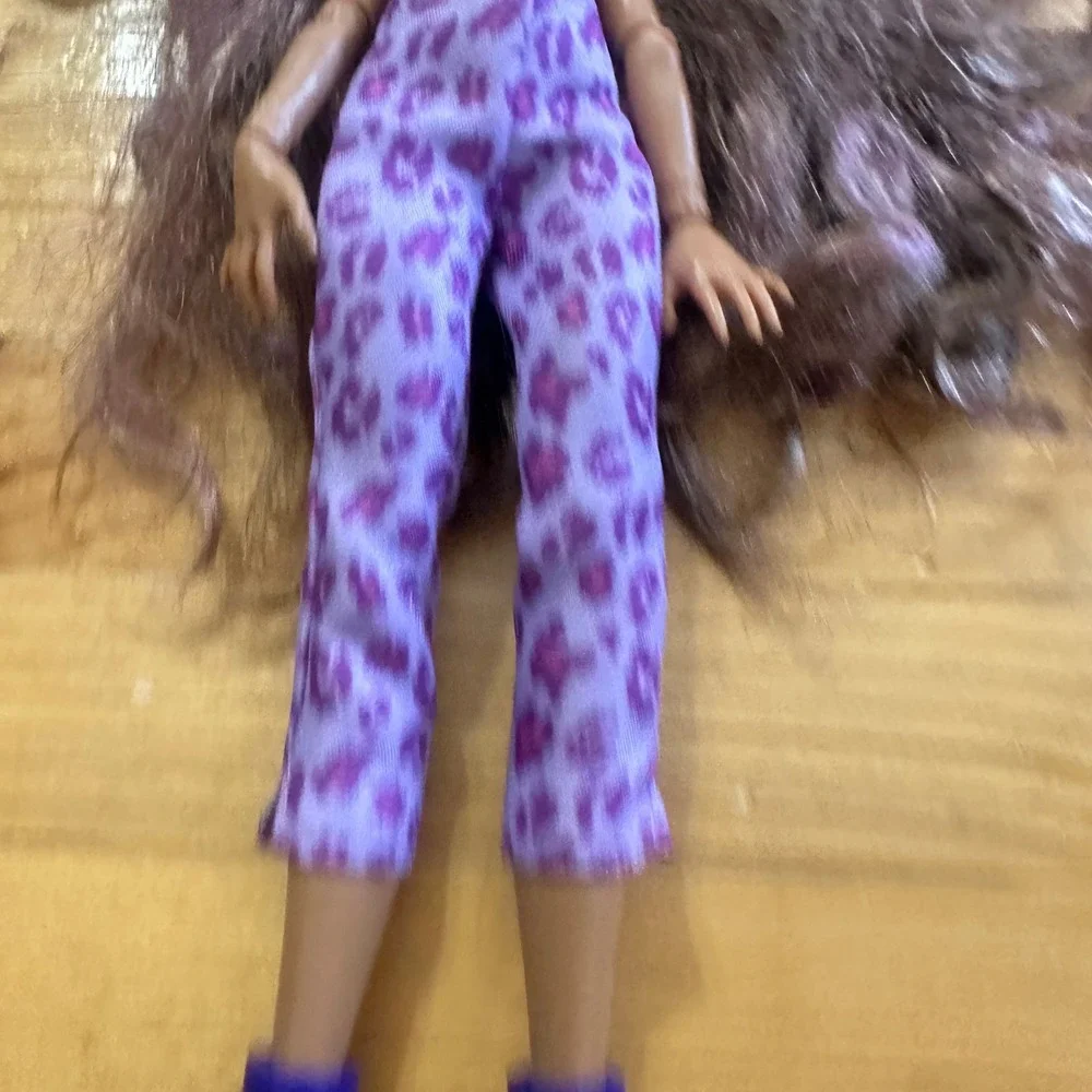 Monster High Clawdeen Wolf G3 Doll Purple Leopard Pants Purple Boots Gen 3